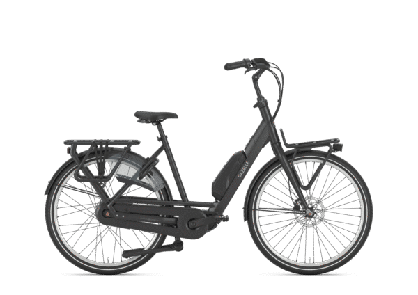 Gazelle Bloom C310 dame elcykel i farven black med lav indstigning