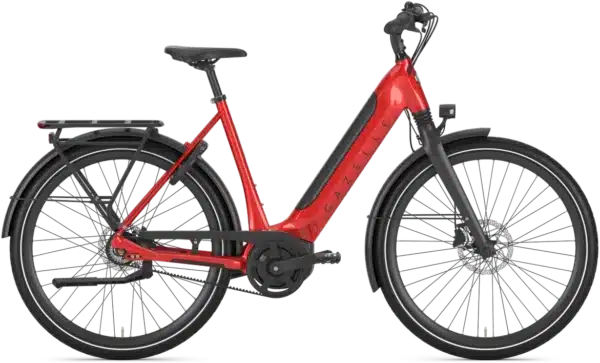 Gazelle Ultimate C8+ HMB Dame 2025 - Rød